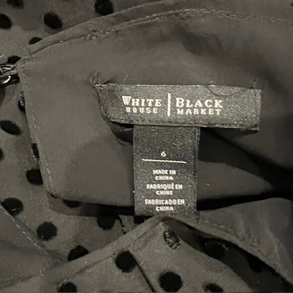 White House Black Market Silk Blouse Size 6 - Picture 9 of 9